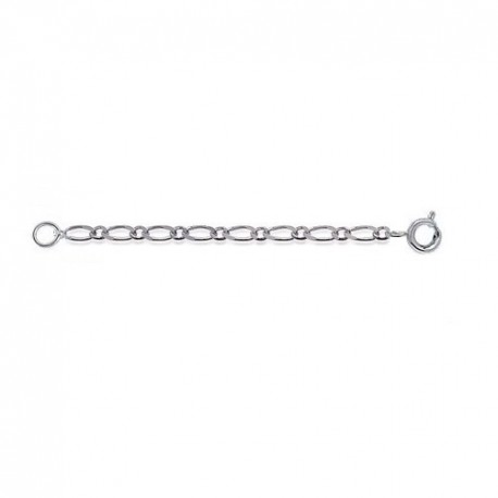 Chaine D'extension Figaro1 2mm Argent