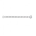 Chaine D'extension Figaro1 2mm Argent